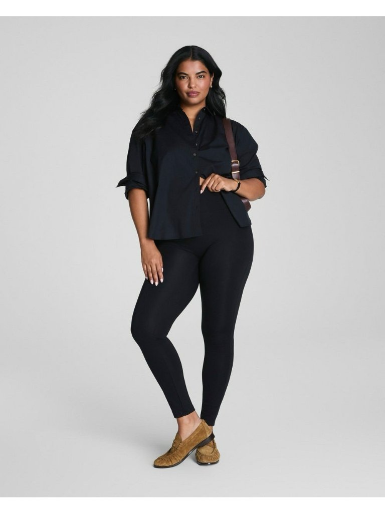 Spanx Everyday Legging Black Slimming Smoothing Compression Spanxshape Large
